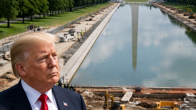 Trump's Reflecting Pool Renovation Sparks Controversy and Public Interest | casino games online for 